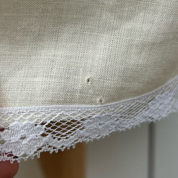 Betsy Johnson Vintage Cottagecore Butter Yellow Mini Dress Lace Details Size 8 - Picture 10 of 12